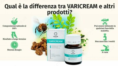 Varikoz tomirlari uchun varikream krem -